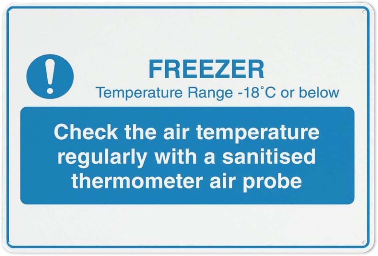 Food Storage Facilities - Check Freezer Temperature Food Safety Notice