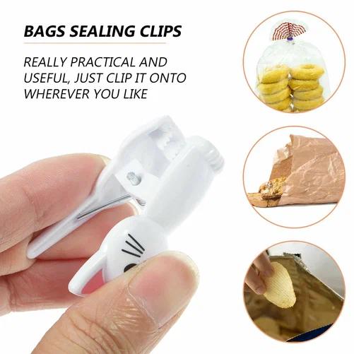 Food Storage Roll Bags - 8Pcs Cat Shape Food Sealing Bag