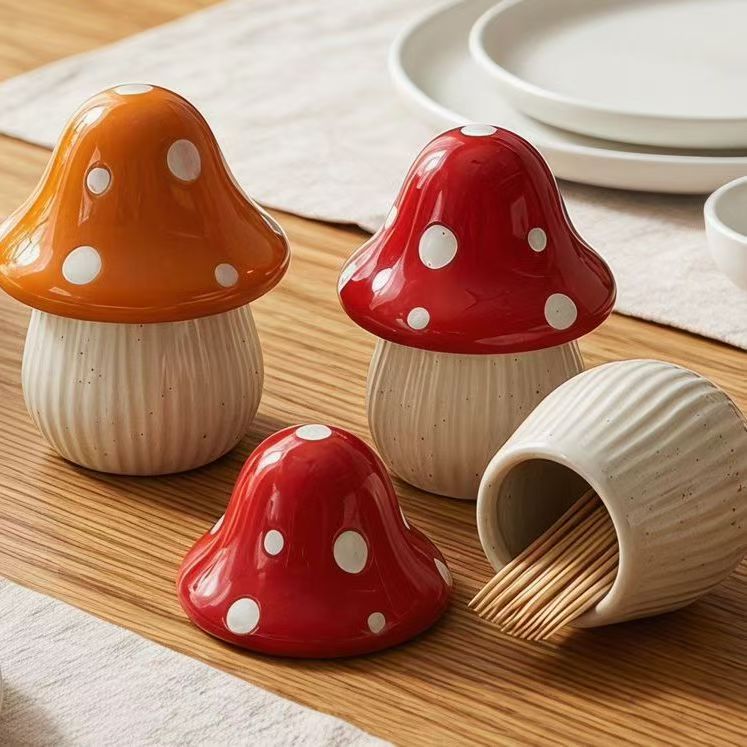 Cartoon Mushroom Ceramic Stora - огляд і ціна Food Storage For Room