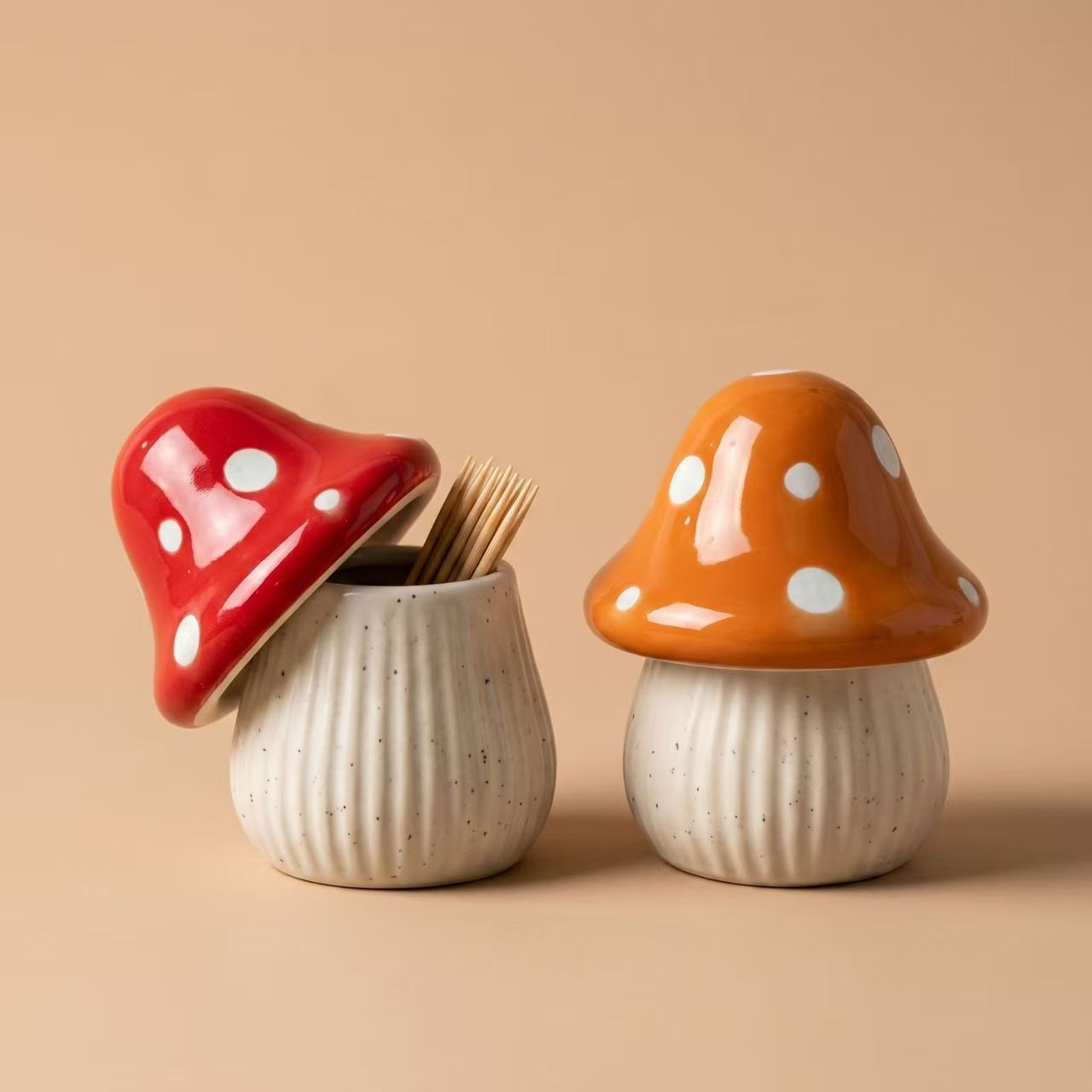 Cartoon Mushroom Ceramic Stora - огляд і ціна Food Storage For Room