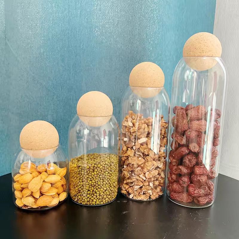 Clear Glass Storage Jars With  - огляд і ціна Food Storage Glass Container Set