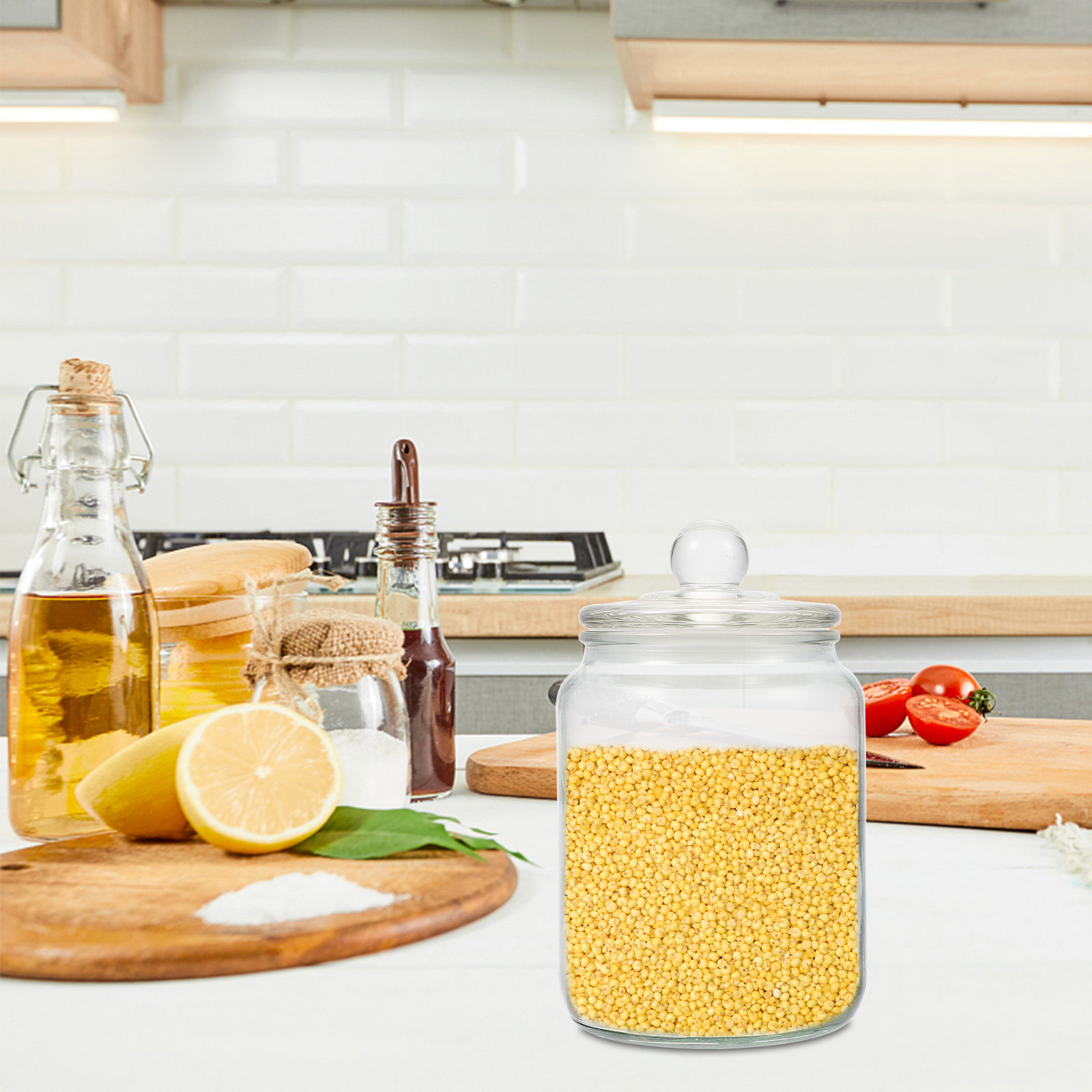 1L Glass Airtight Food Storage - огляд і ціна Food Storage Jar Glass