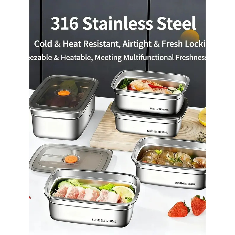Large Capacity Stainless Steel - огляд і ціна Food Storage Safety