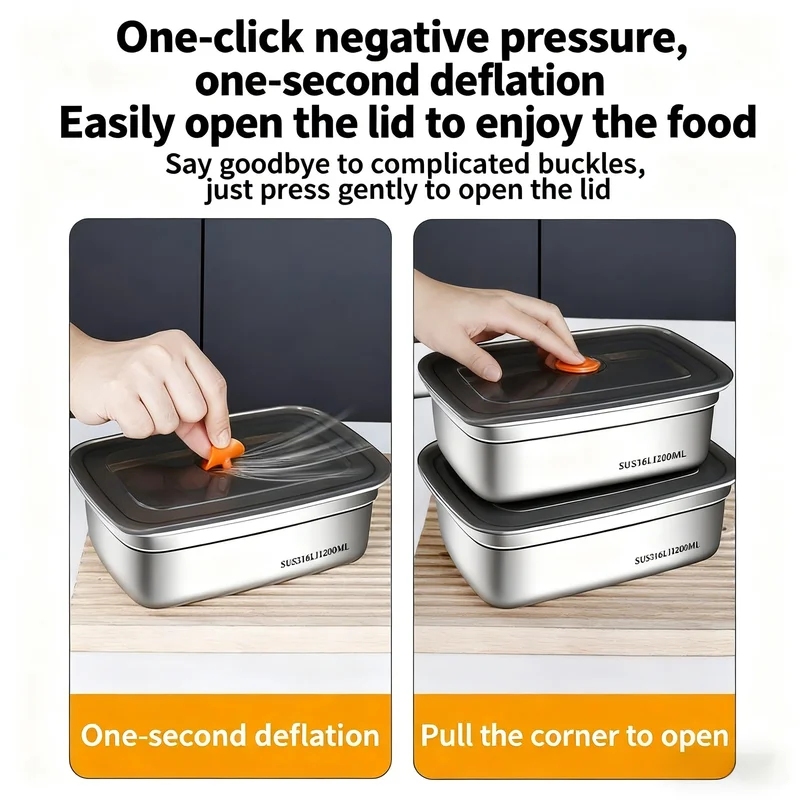 Large Capacity Stainless Steel - огляд і ціна Food Storage Safety