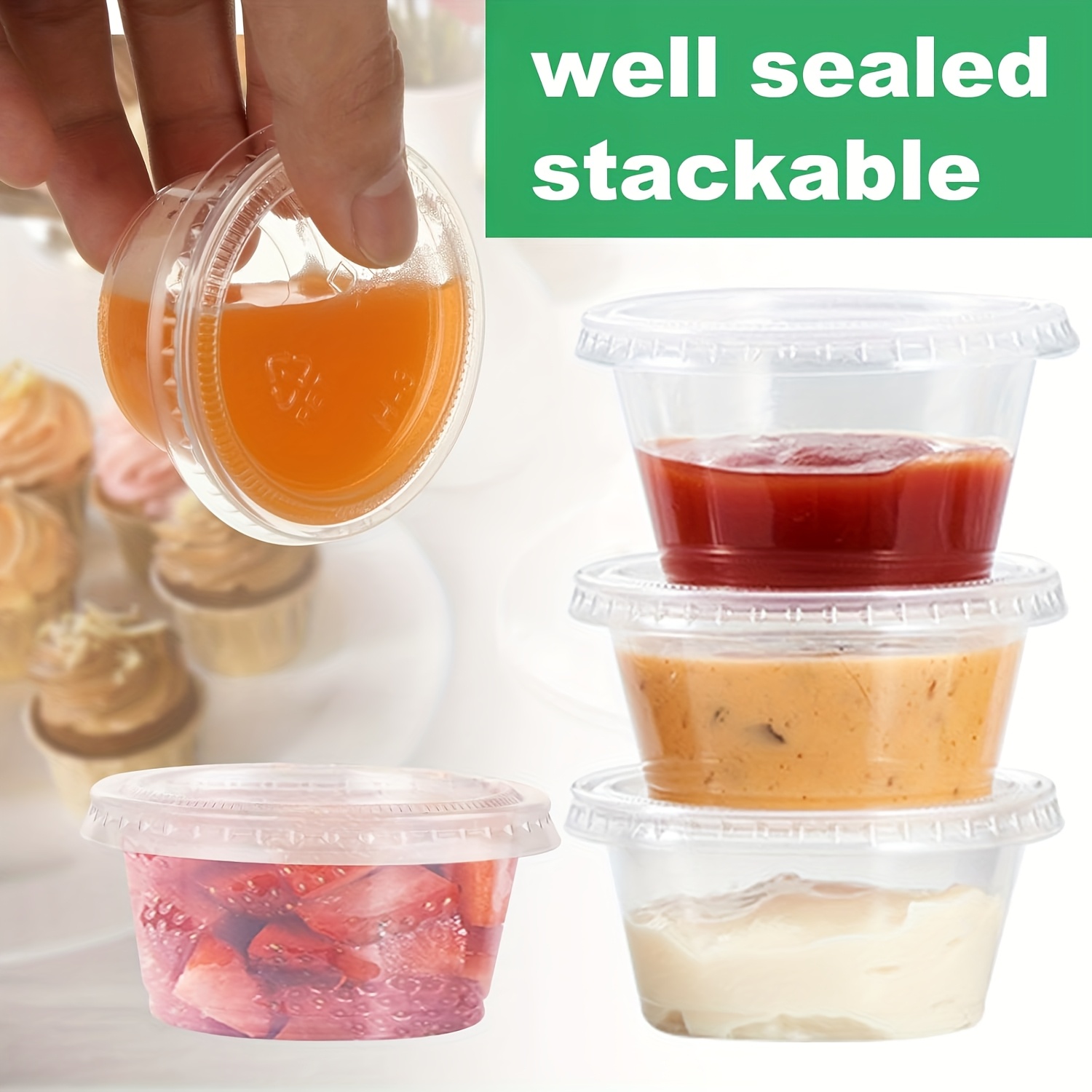50/100pcs Disposable Sauce Sea - огляд і ціна Food Storage Safety