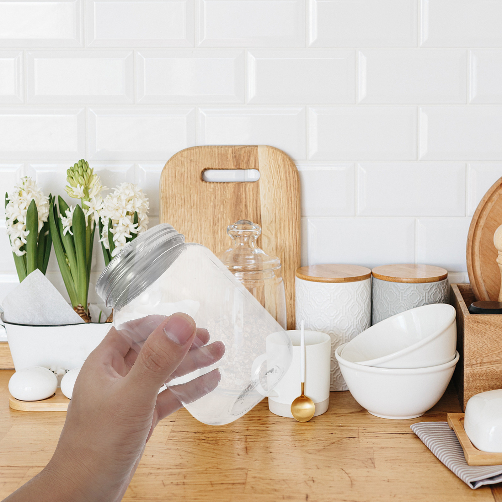 Airtight Food Storage Jars wit - огляд і ціна Food Storage Plastic Container