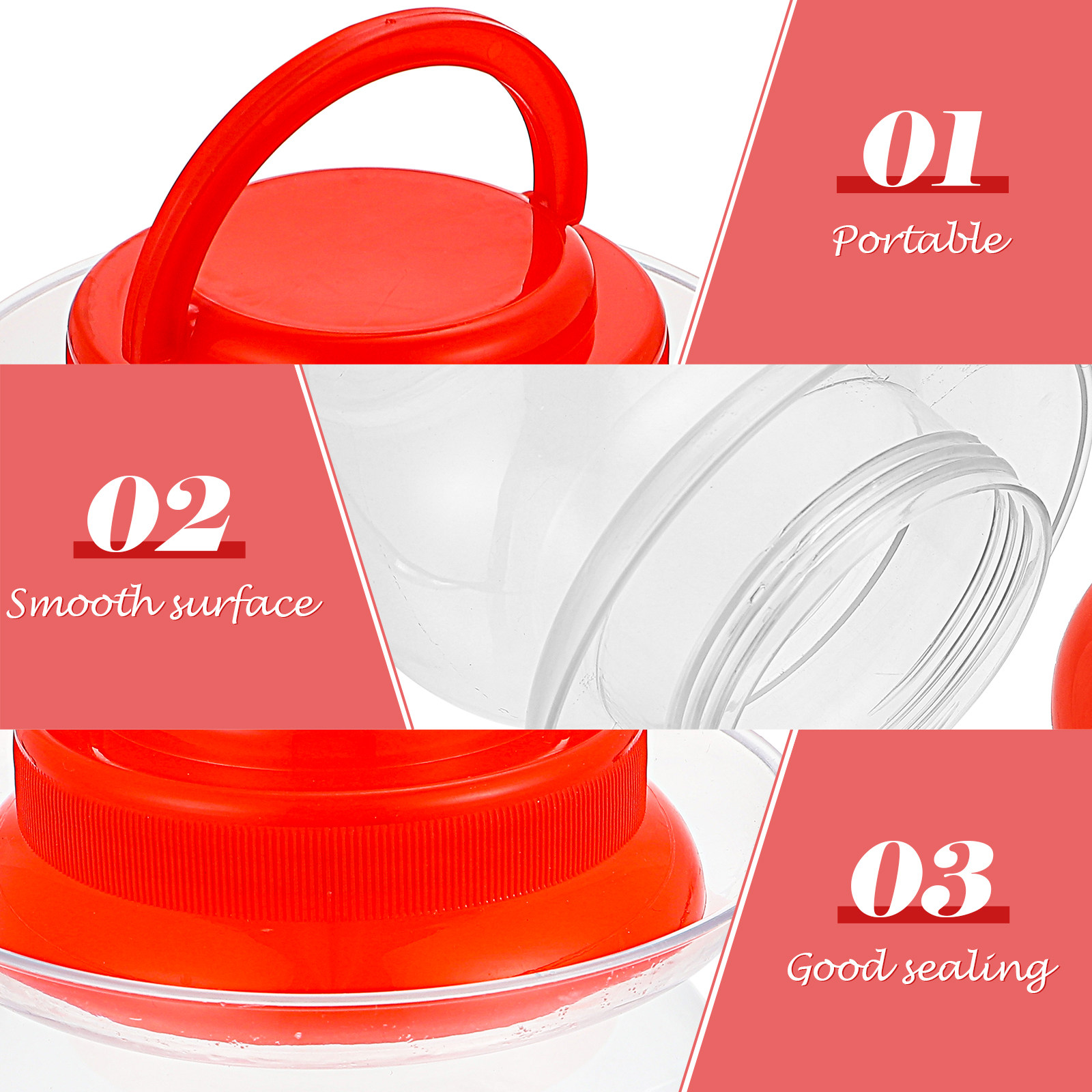 2Pcs Pickle Jar Household Plas - огляд і ціна Food Storage Plastic Container