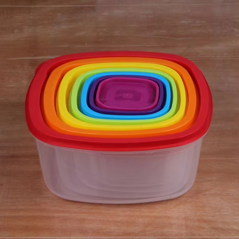 Rainbow 7pcs Food Container Pl - огляд і ціна Food Storage Plastic Container