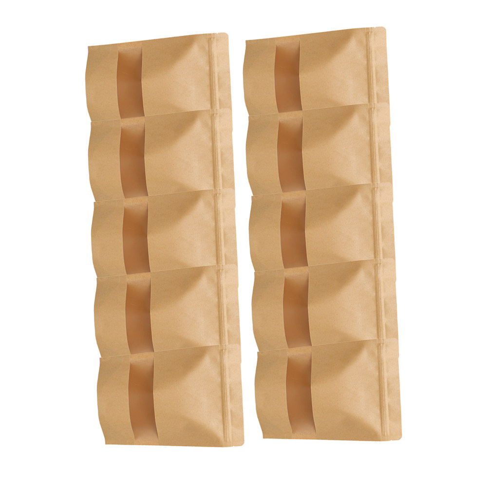 50Pcs Eco Friendly Kraft Paper - огляд і ціна Food Storage Zipper Bags