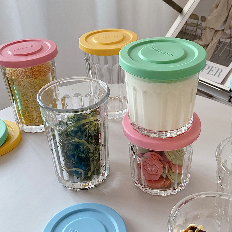 Color Cover Glass Sealed Tank  - огляд і ціна Food Storage Jar Glass
