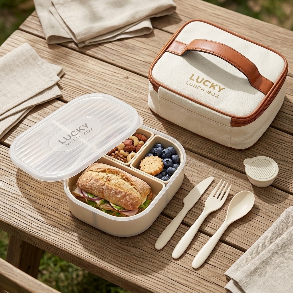 Portable Divided Plastic Lunch - огляд і ціна Food Storage Safety