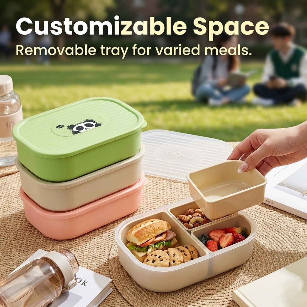 Portable Divided Plastic Lunch - огляд і ціна Food Storage Safety
