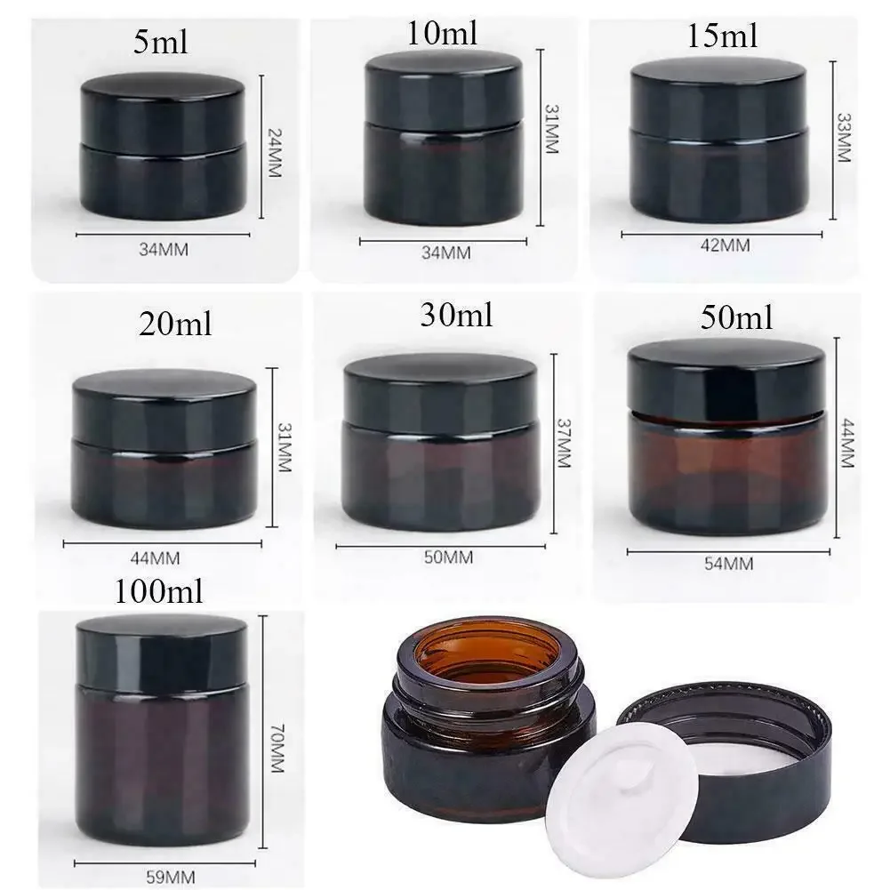 2pcs 5ml/10ml/15ml/20ml/30ml/5 - огляд і ціна Food Storage Glass Container Set