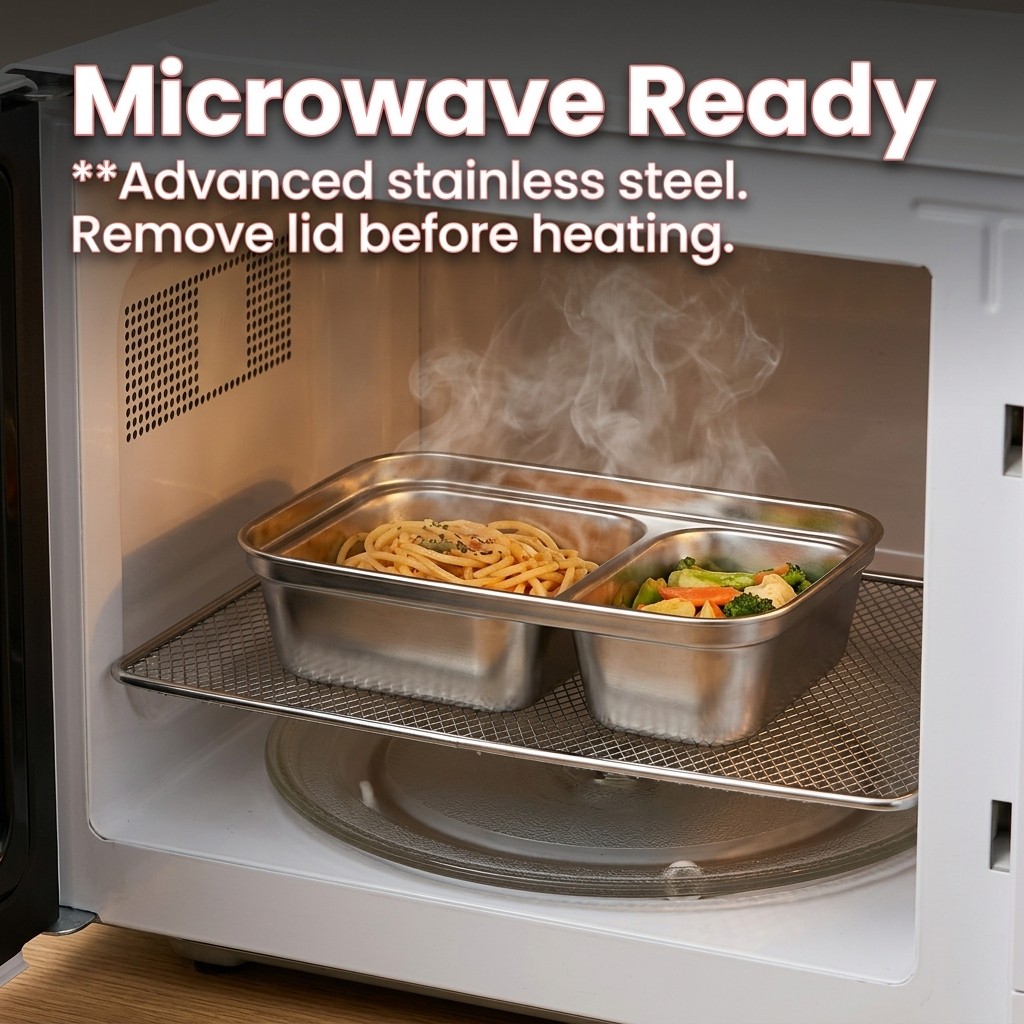 Microwave Safe 304 Stainless S - огляд і ціна Food Storage Safety