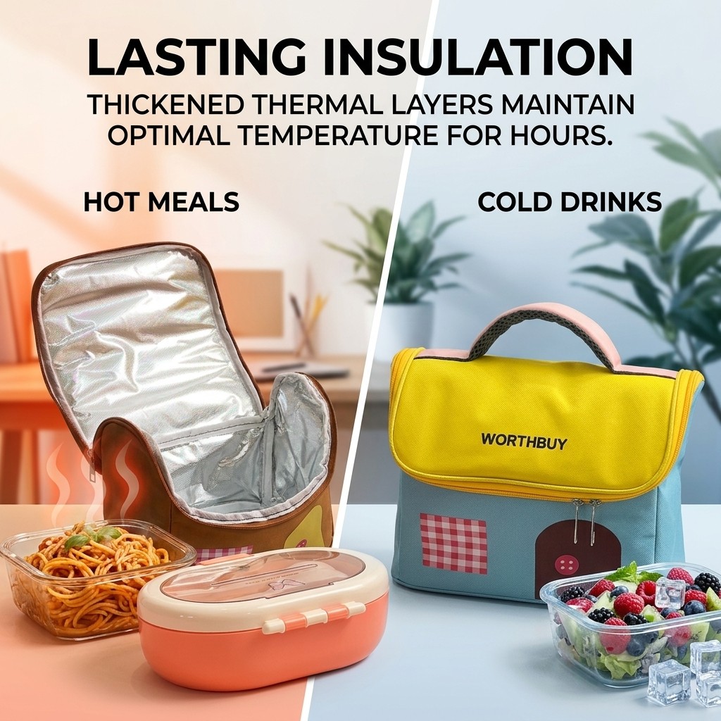 Oxford Thermal Lunch Bag with  - огляд і ціна Food Storage Zipper Bags
