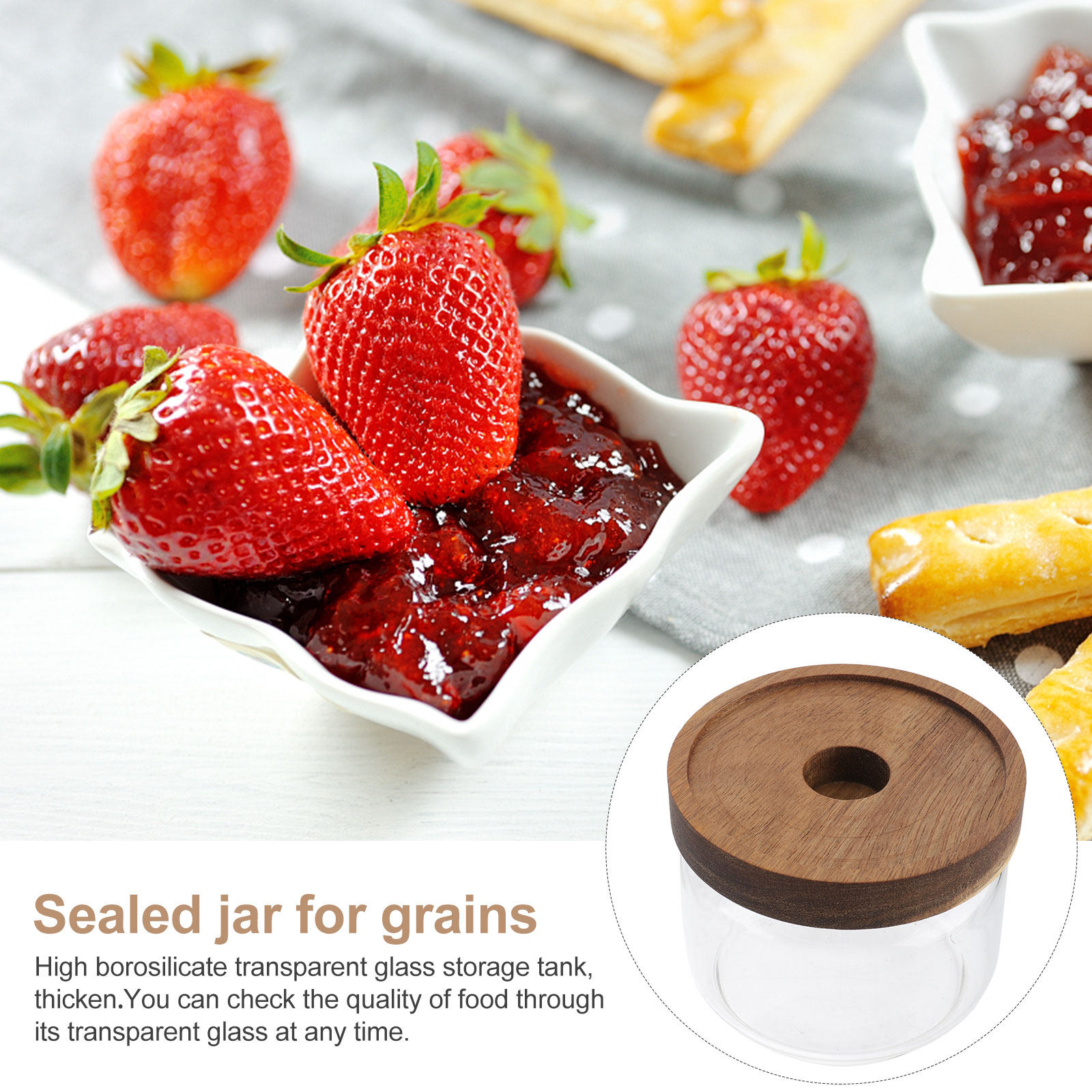 Glass Sealed Food Storage Jars - огляд і ціна Food Storage Jar Glass