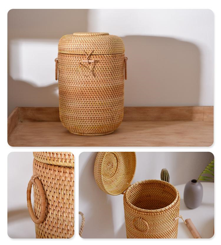 Handwoven Rattan Tea Storage B - огляд і ціна Food Storage Roll Bags
