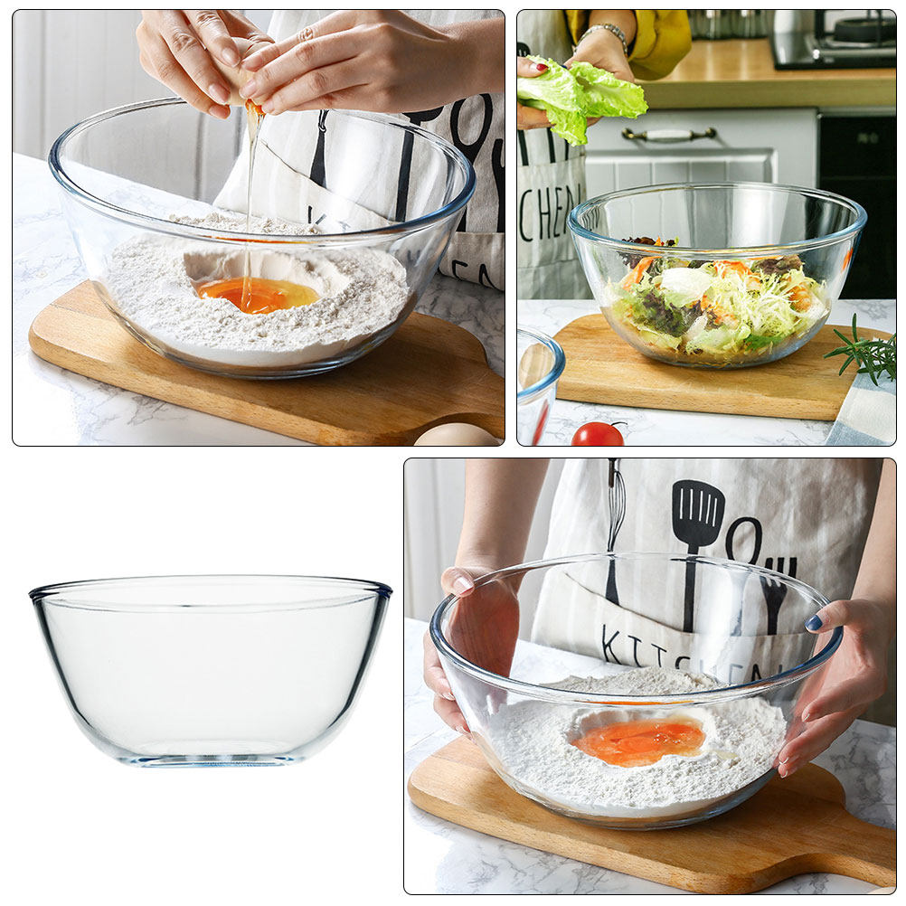 1Pcs Premium Clear Glass Salad - огляд і ціна Food Storage Home