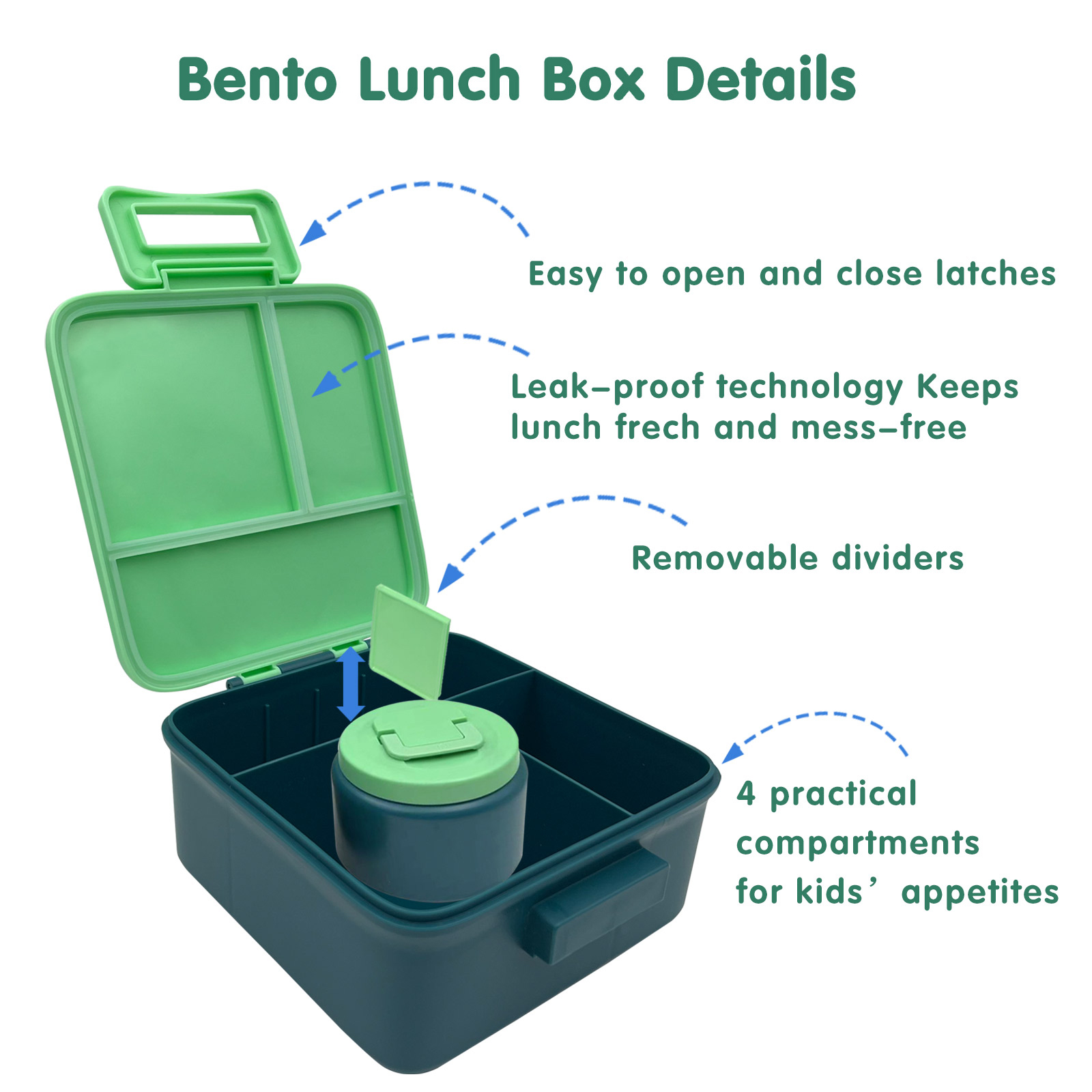 1 Set Bento Lunch Box for Kids - огляд і ціна Food Storage Safety