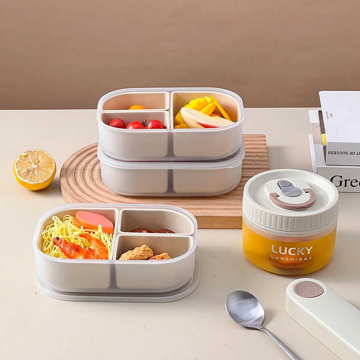 Portable Divided Plastic Lunch - огляд і ціна Food Storage Safety