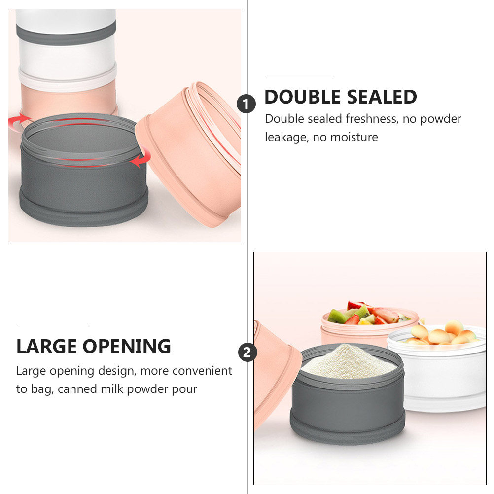 2Pcs Milk Powder Box Baby Food - огляд і ціна Food Storage Baby