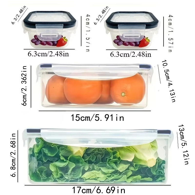 8Pcs Set Includes 4 Containers - огляд і ціна Food Storage System