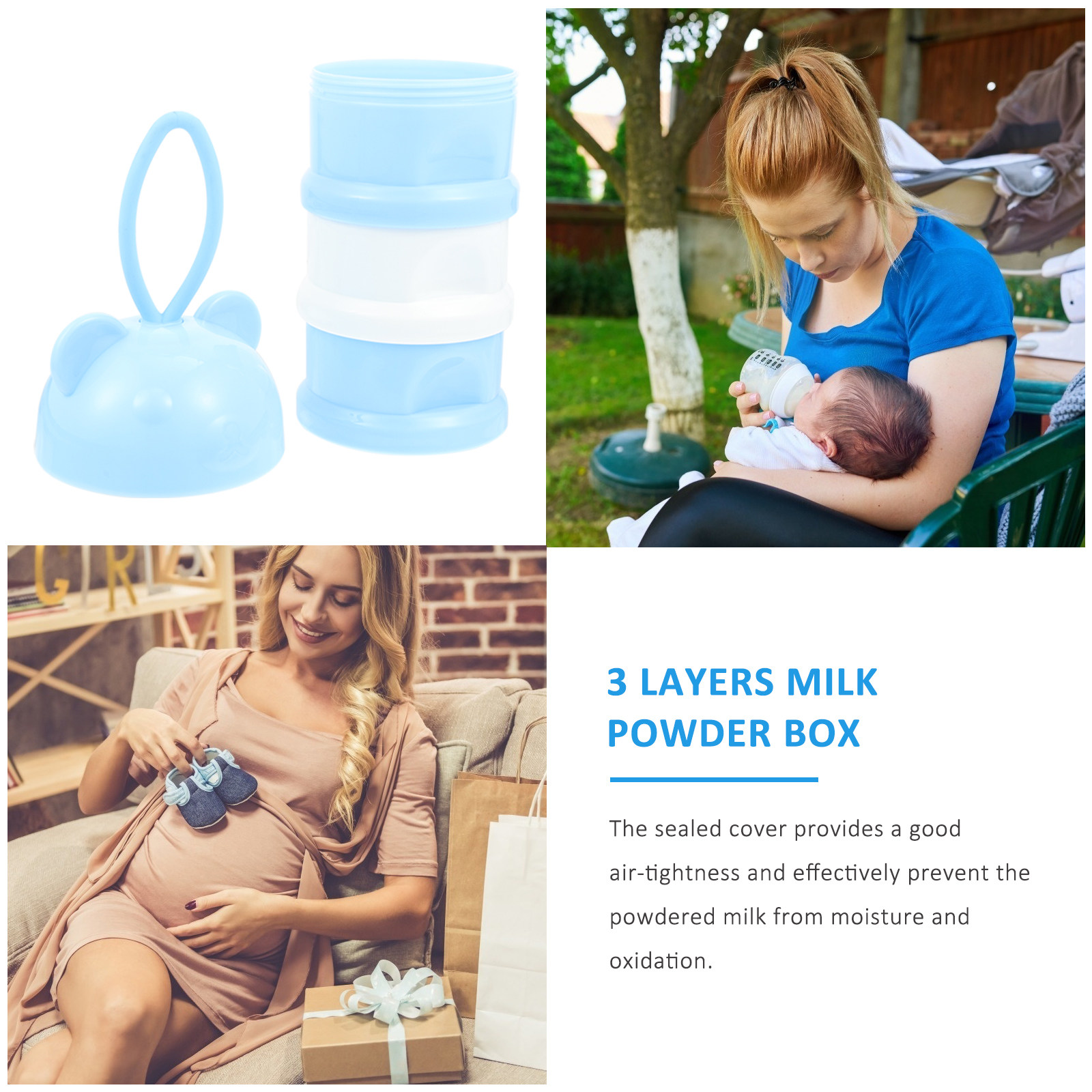 3 Layers Milk Powder Box Porta - огляд і ціна Food Storage Baby
