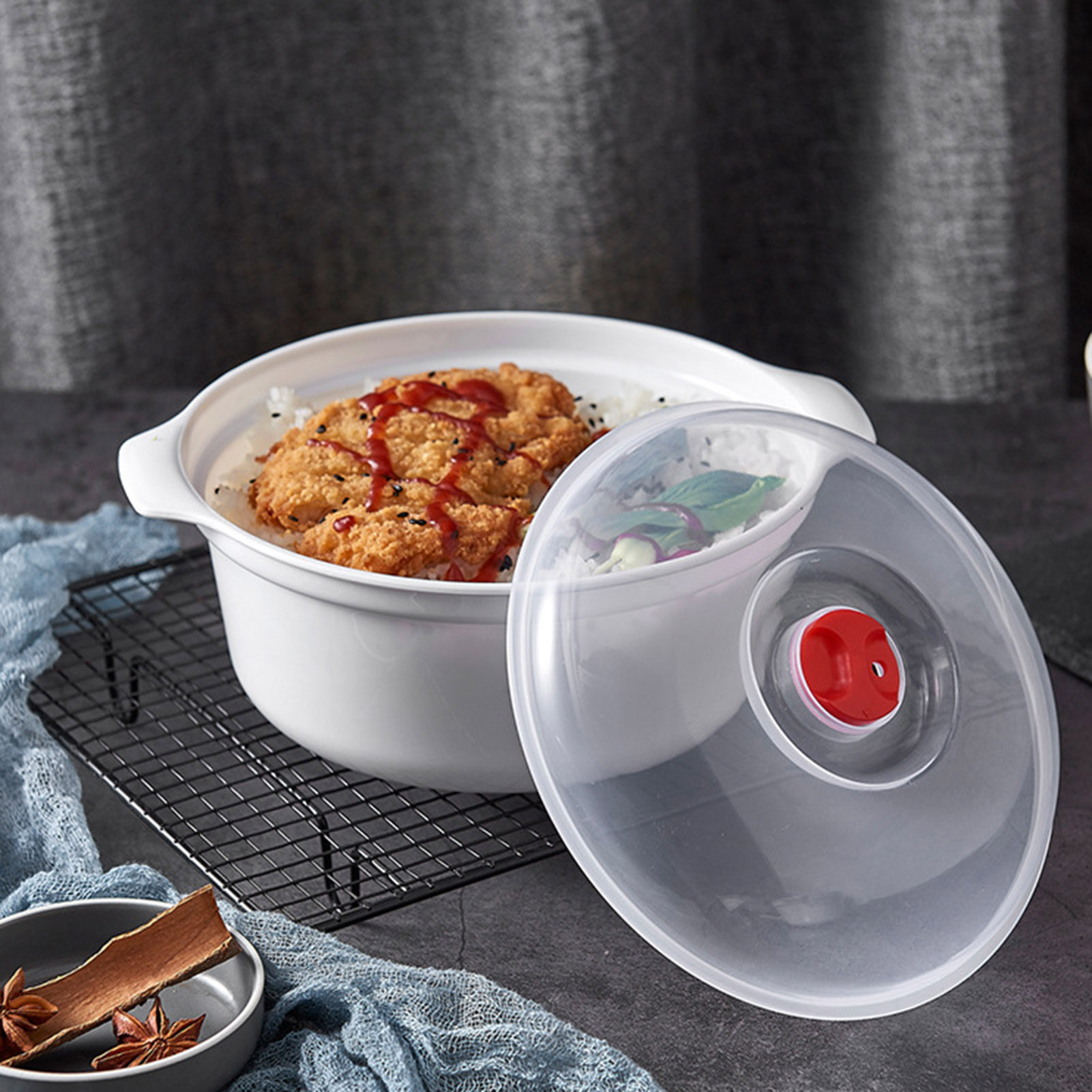 Professional Lunch Box Round F - огляд і ціна Food Storage Containers Plastic Box