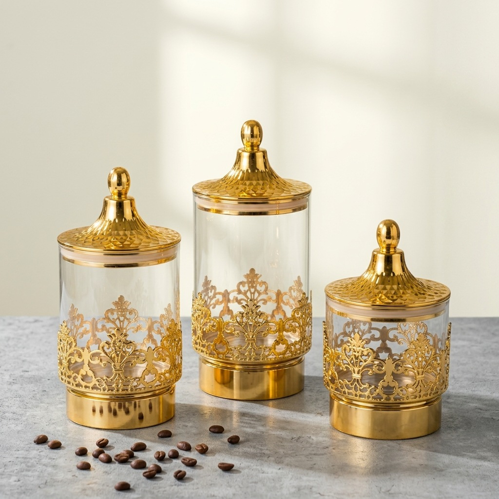 European Transparent Gold-plat - огляд і ціна Food Storage For Room
