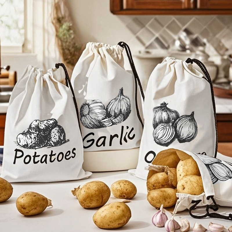 Potato Onion Garlic Pattern St - огляд і ціна Food Storage Zipper Bags