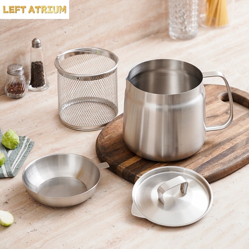 2.0L Stainless Steel Oil Filte - огляд і ціна Herb Keeper Container