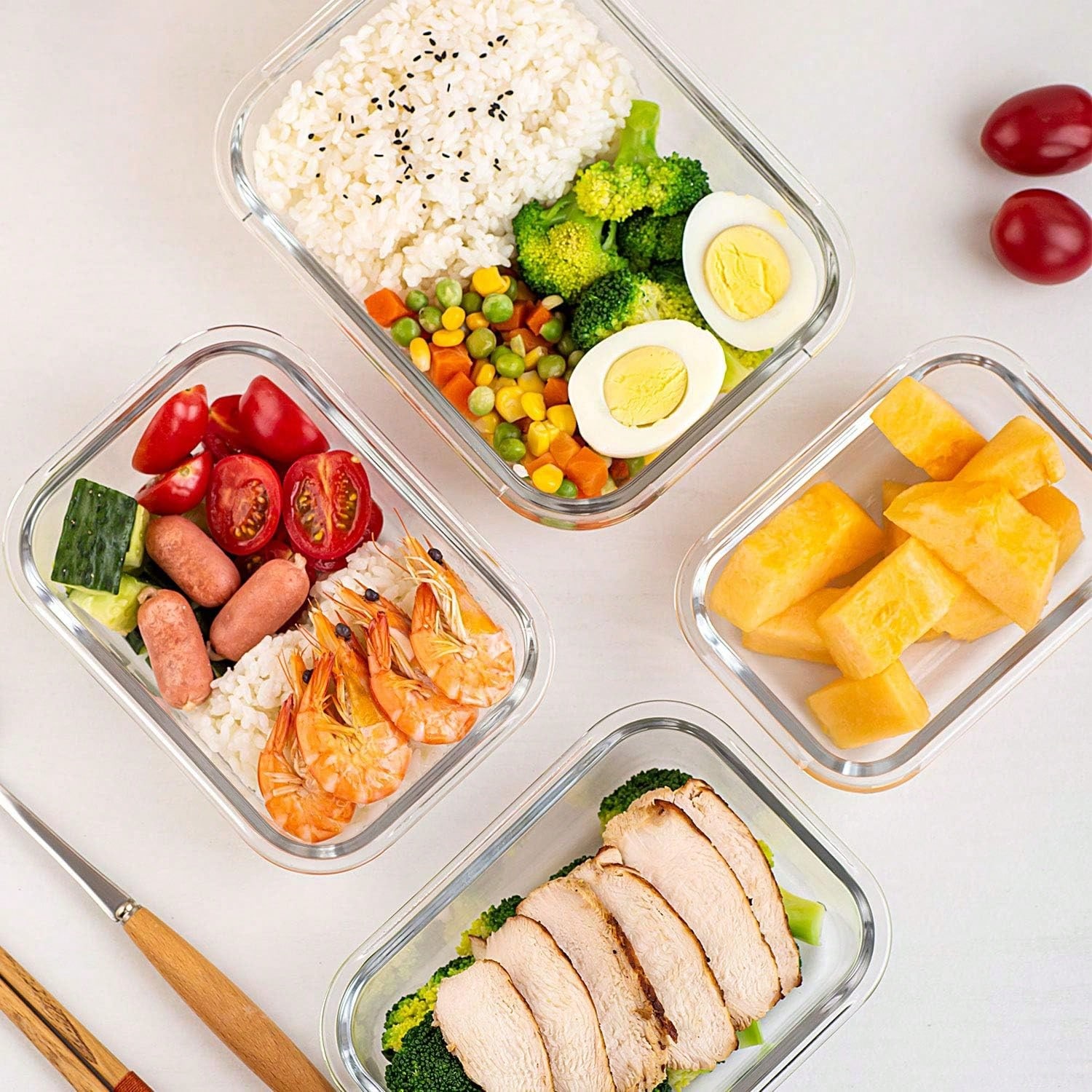 10 Pack Glass Meal Prep Contai - огляд і ціна Food Storage System