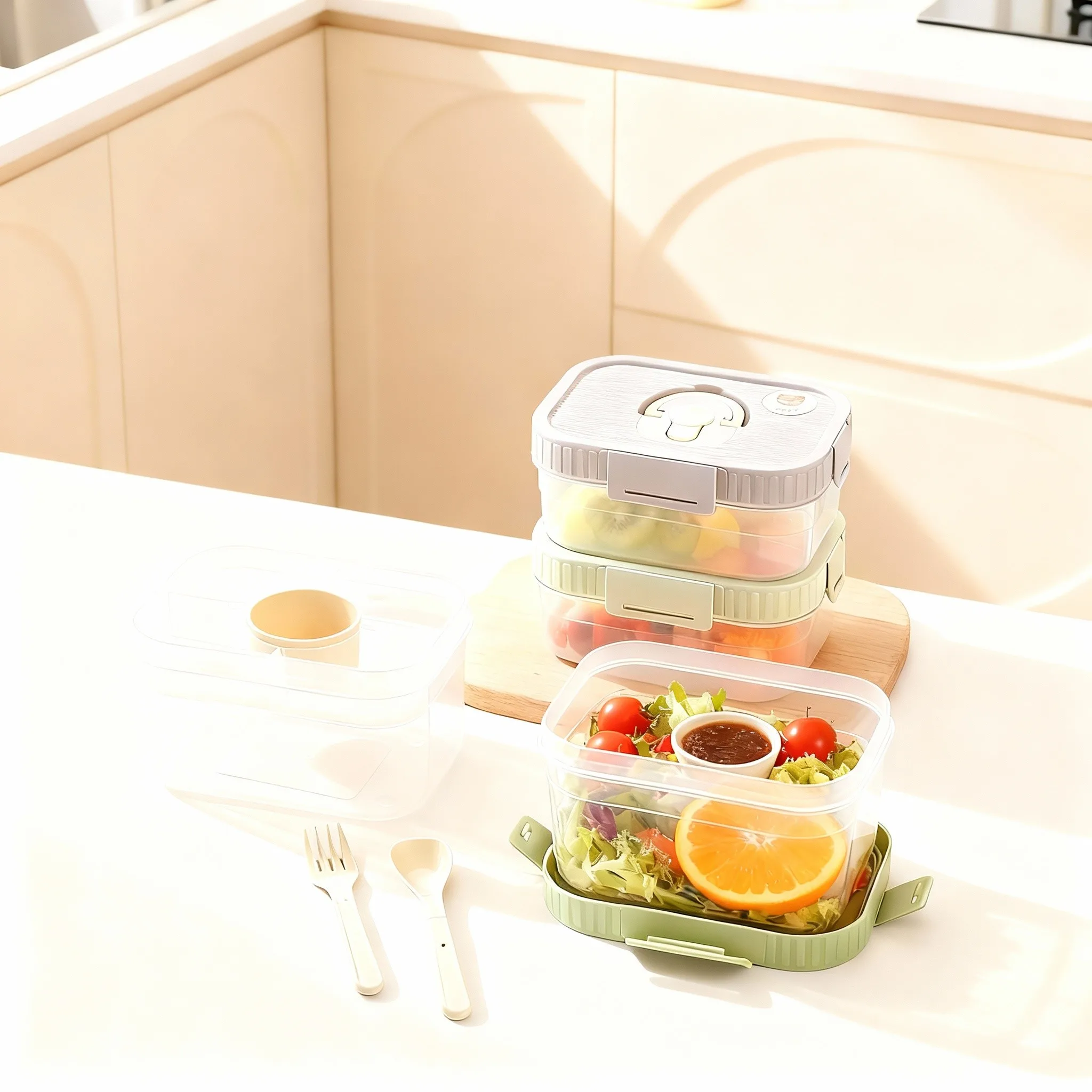 Portable Plastic Double-layer  - огляд і ціна Food Storage Safety