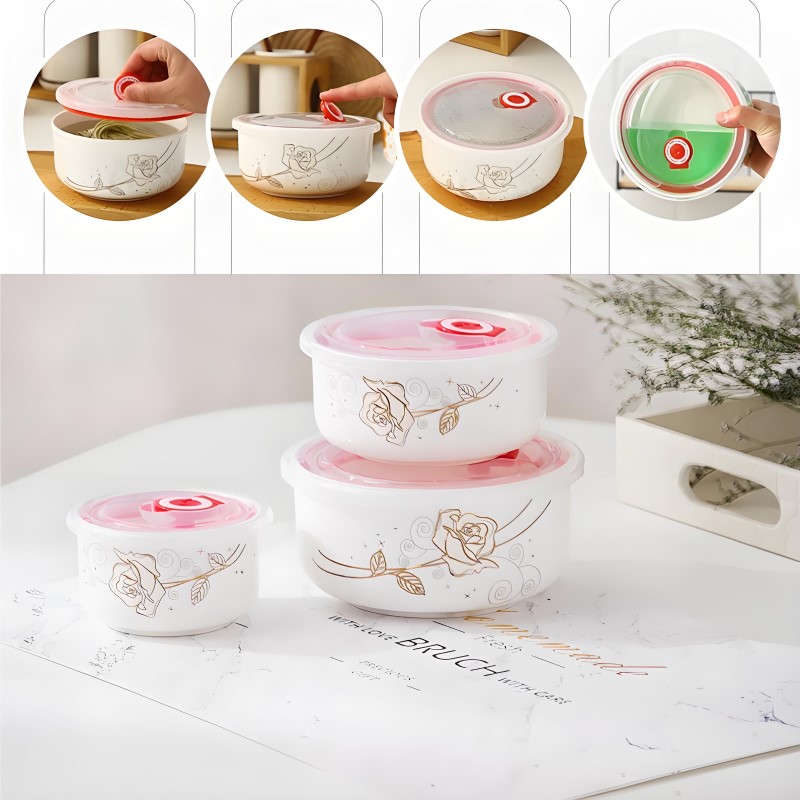 Three-piece set, fine bone chi - огляд і ціна Food Storage Baby