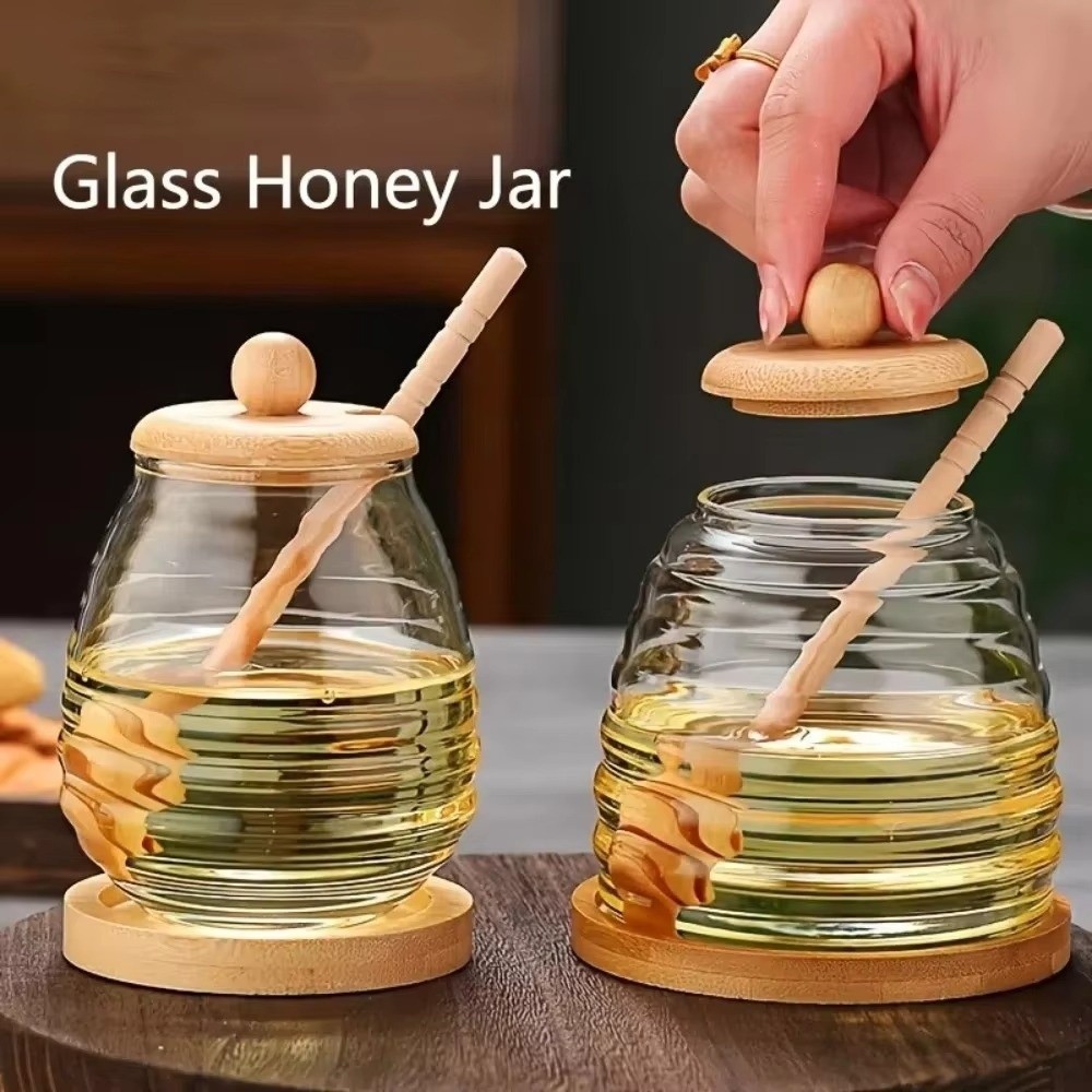 Transparent Glass Honeycomb Ta - огляд і ціна Food Storage Glass Container Set