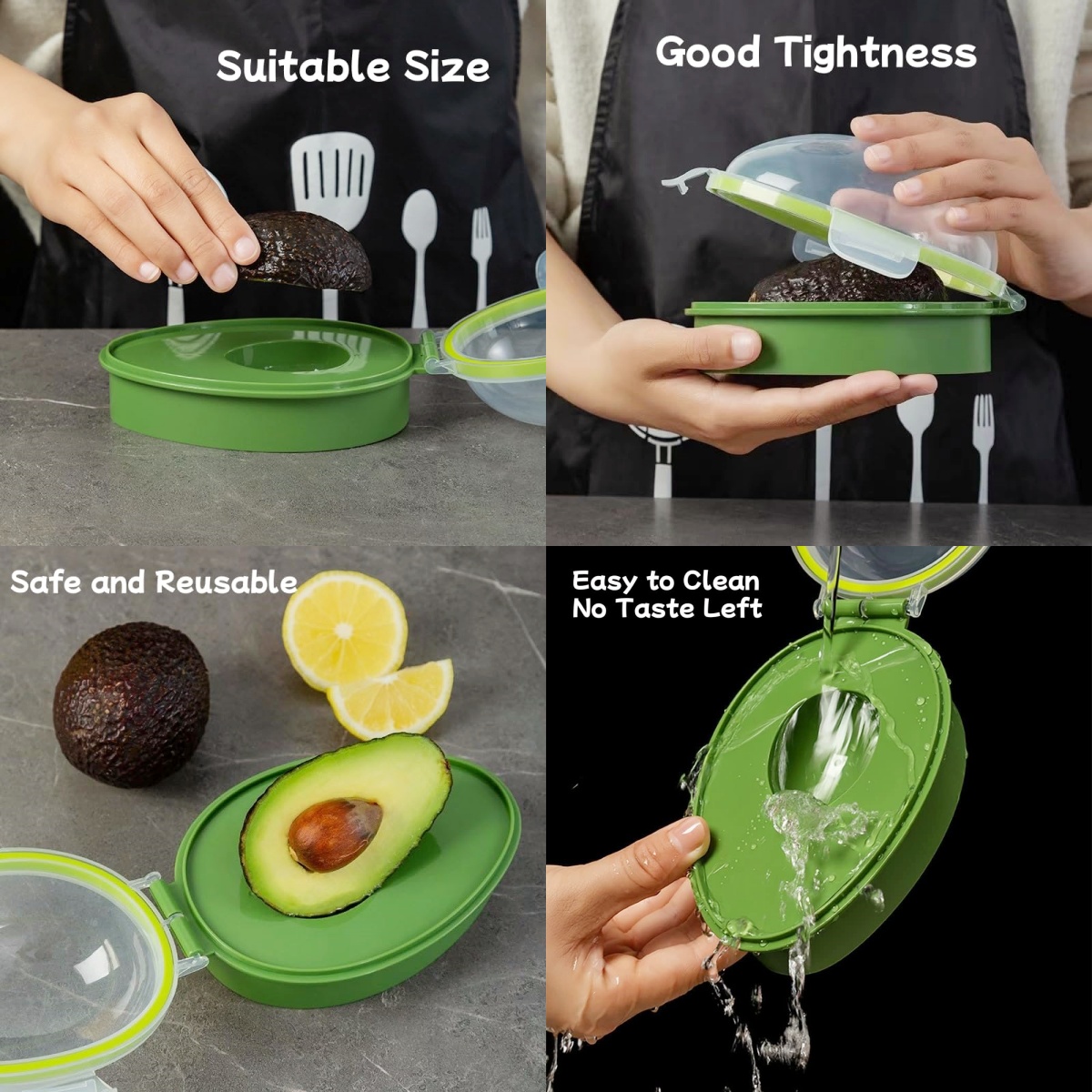 Avocado Storage Box Reusable C - огляд і ціна Herb Keeper Container