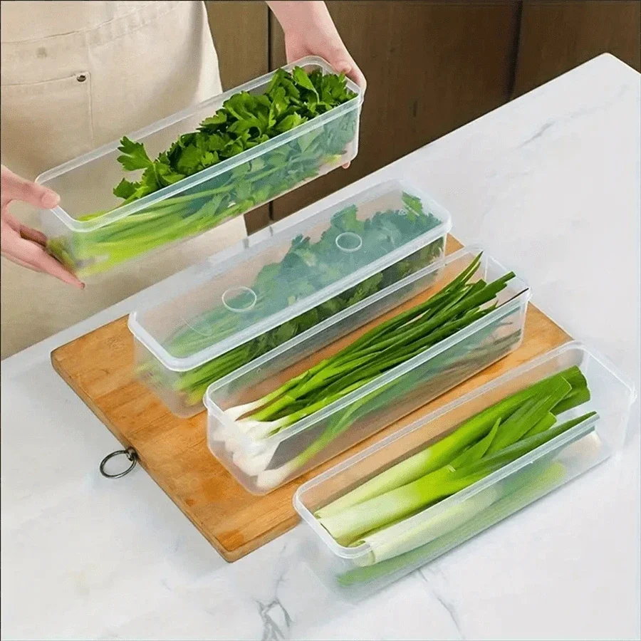 1/4Pcs Refrigerator Storage Bo - огляд і ціна Herb Keeper Container