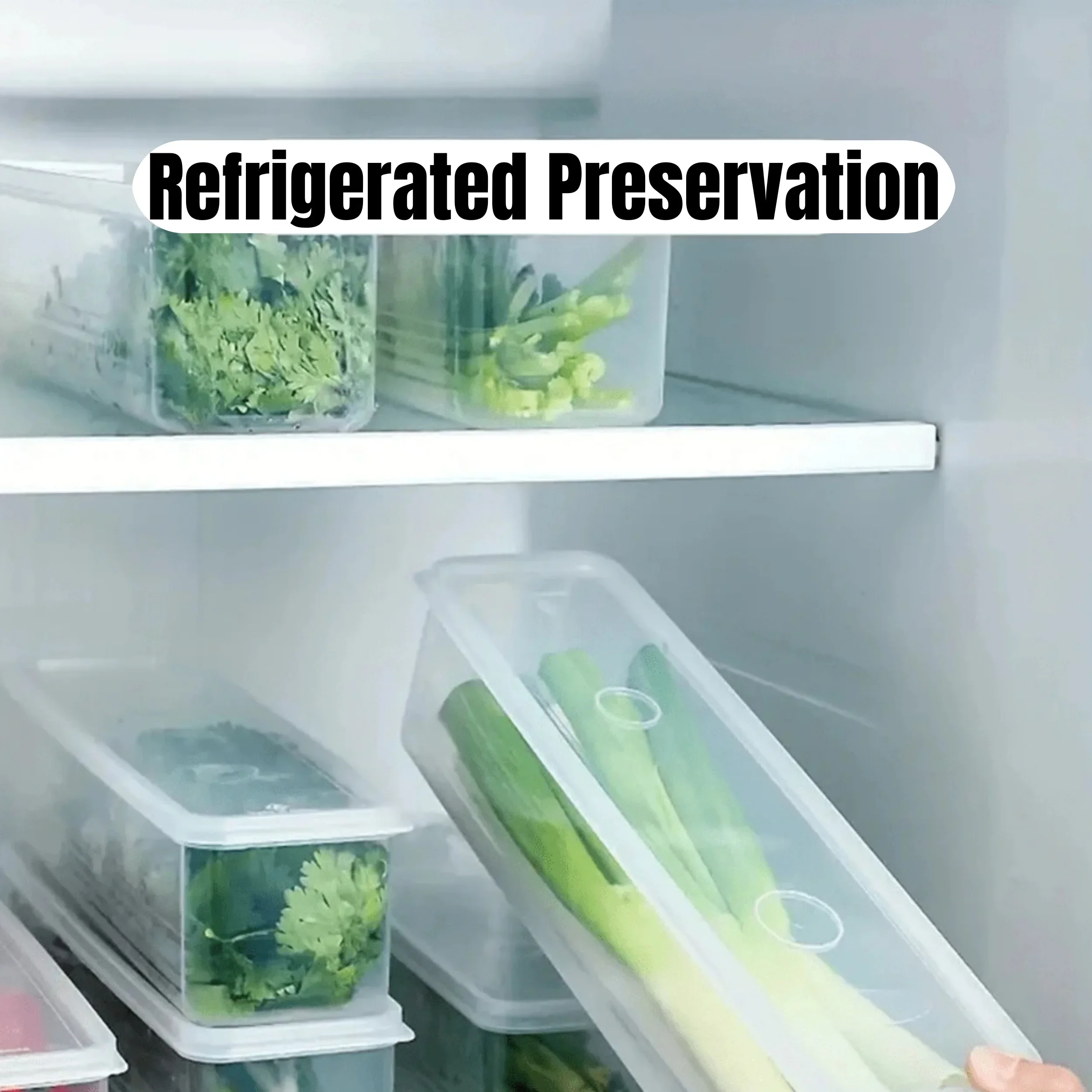 1/4Pcs Refrigerator Storage Bo - огляд і ціна Herb Keeper Container