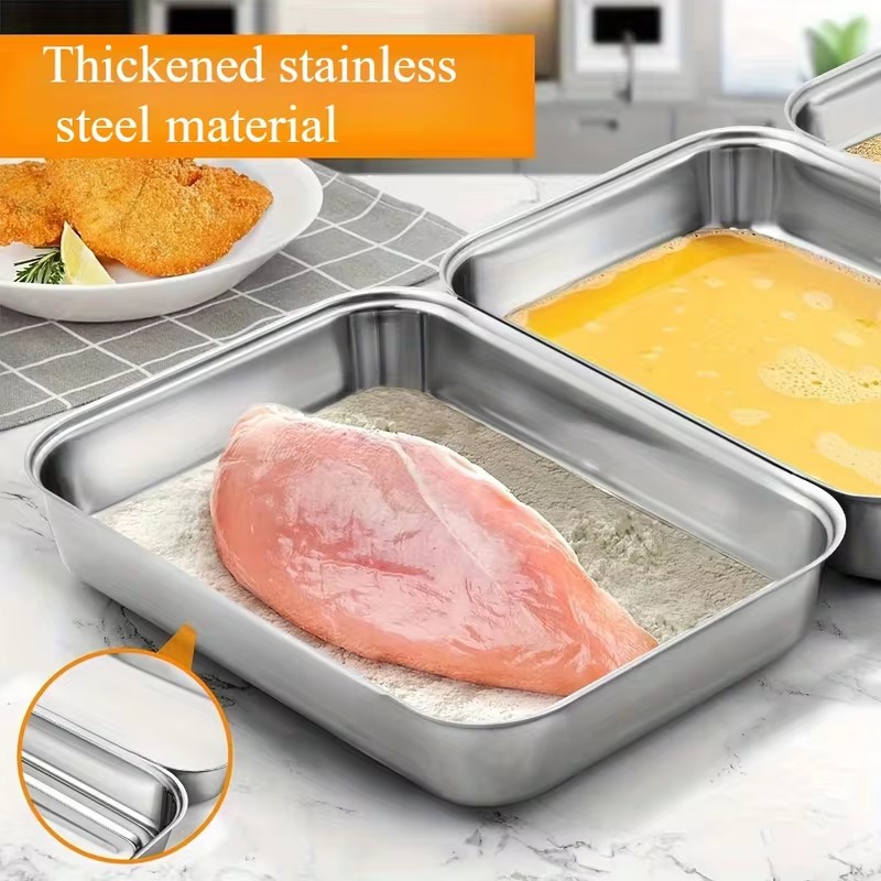 3-Piece Stainless Steel Food S - огляд і ціна Food Storage Home