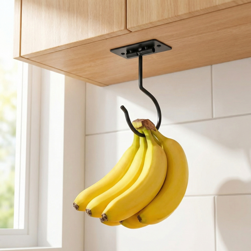 Black Metal Self-Adhesive Bana - огляд і ціна Food Storage Cabinet For Kitchen