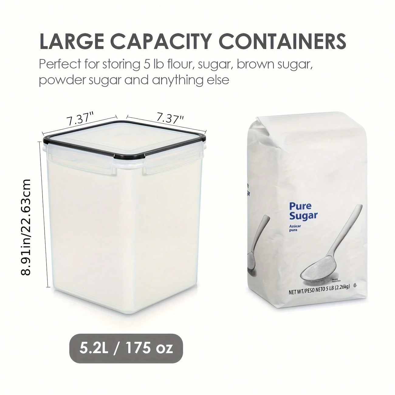4PCS Large Food Storage Contai - огляд і ціна Food Storage Glass Container Set