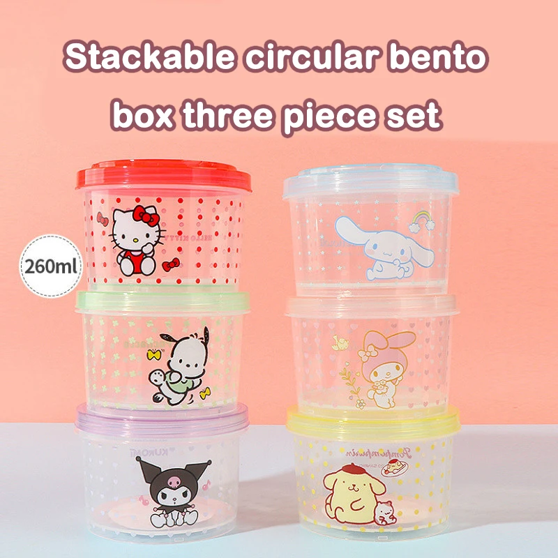 Kitty Bento Box Set 3 Pieces C - огляд і ціна Food Storage System