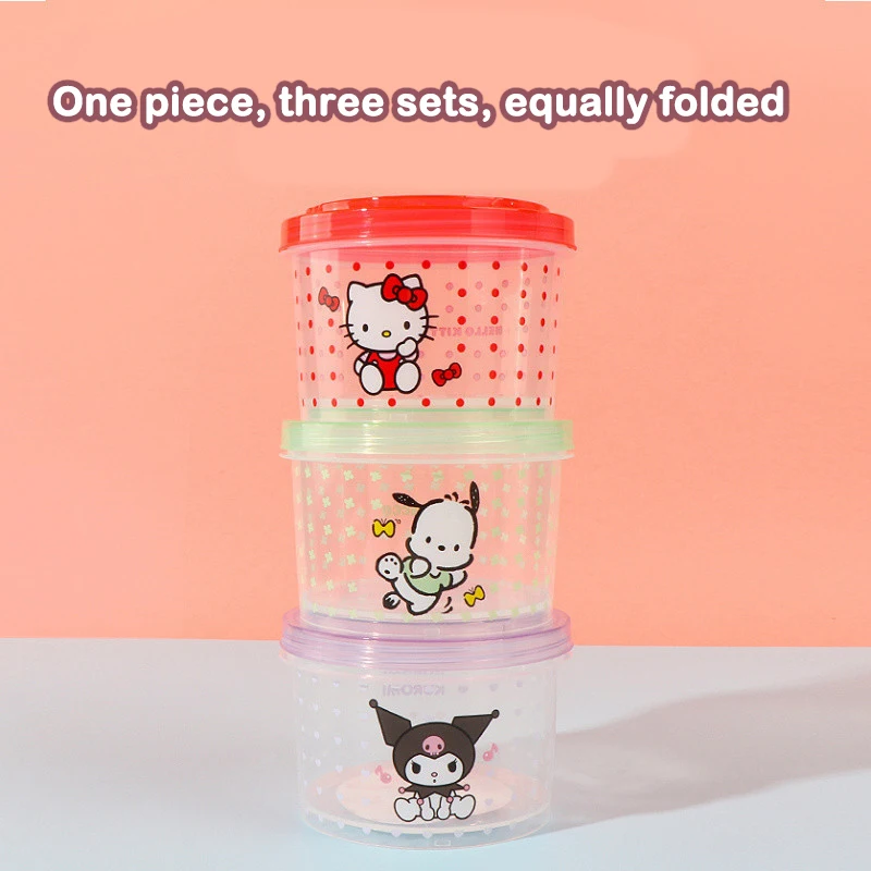 Kitty Bento Box Set 3 Pieces C - огляд і ціна Food Storage System