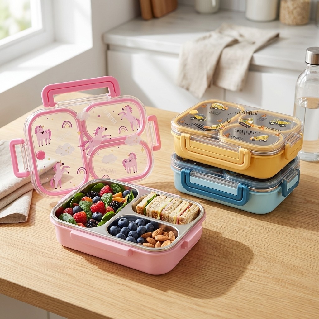 Large Capacity Cartoon Childre - огляд і ціна Food Storage Dividers